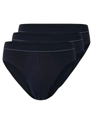 SCHÖLLER 3er Pack Herren Slip Baumwolle-Elasthan 873-42-415 Gr. 8 in Tinte