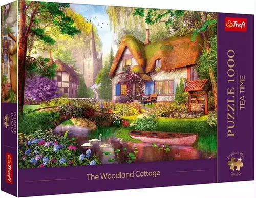 Puzzle 1000 elementów. Premium Plus Quality. Tea Time. Urocza chat 5900511108040