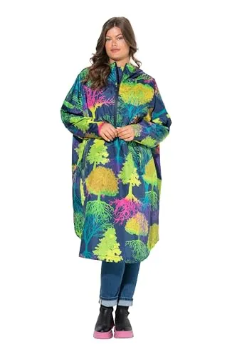 Laurasøn Funktions-Regencape Unisex mit Kapuze und Print - Wasserdicht und winddicht, ideal für alle Wetterlagen. Das atmungsaktive Material und die verstellbare Kapuze bieten optimalen Schutz und Komfort.