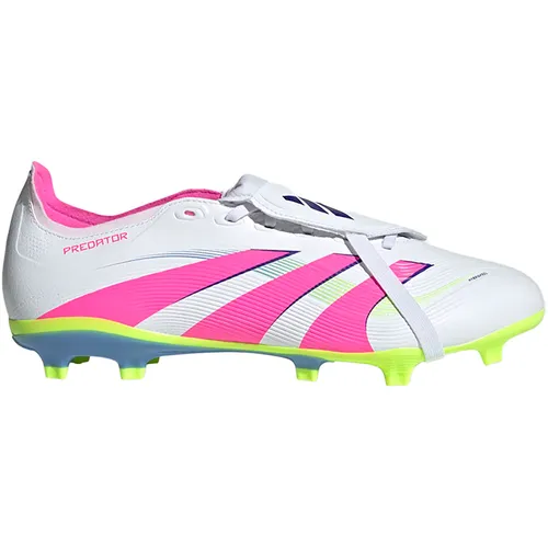 Adidas PREDATOR LEAGUE FT FG/MG - Weiß - Fußballschuhe mit HybridFeel Obermaterial und 3D-Struktur für überragende Ballkontrolle. Ideal für verschiedene Böden dank der Controlplate FG/MG Außensohle.