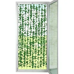 WENKO Maximex Blättervorhang Liane - Moosgrüner Türvorhang, dekorativer Insektenschutz aus pflegeleichtem Polyester, 90 x 190 cm, ideal für Balkon und Terrasse