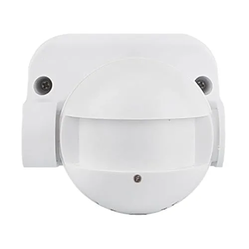 HUBER Motion 60HF Radar Bewegungsmelder 180° Innen/Außen Bewegungssensor IP44 I 230V Bewegungsmelder LED geeignet, vertikal verstellbar, weiß