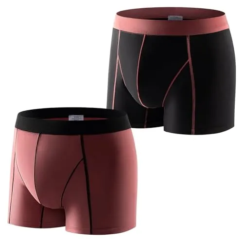 Carer 2er Pack Herren Inkontinenz Boxershorts 80 ml Waschbar aus Modal | leichter Blasenschwäche Leichte Saugfähige Unterwäsche mit Auslaufschutz Weich und Atmungsaktiv Einfarbig