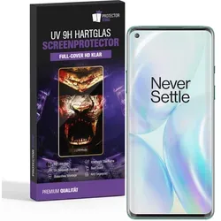 2x UV-Liquid 9H Panzerglas für OnePlus 7T Pro 3D KLAR echtes Tempered Panzerhartglas Schutzglas Displayschutz Panzerfolie Schutzfolie Screen Protector