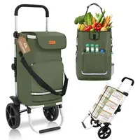 Sekey 3-in-1 Einkaufstrolley mit Kühlfach und Spanngurt