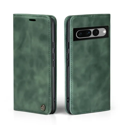 Produktbild Handy Hülle für Google Pixel 7 Pro Klapp Magnet Smartphone Cover Case Grün