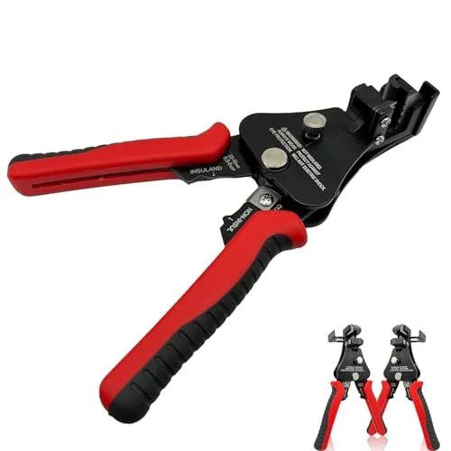 Abisolierzange, Multifunktionale Abisolierzangen, 3-in-1 Einstellbare Abisolierwerkzeug, Photovoltaik Solar Abisolierzange für 2,5/4/6 mm² Volldraht und Litzendraht