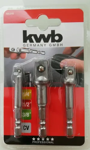 KWB - Adaptersatz für Stecknüsse 3-tlg