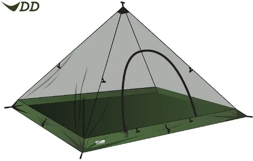 DD Hammocks DD superlight Pyramid Mesh tent XL Gartenmöbel in schwarz von Spirit Sales & Marketing