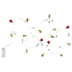 Globo 29900-20 Baily Led Lichterkette Kunststoff, 20X Led
