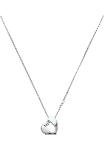 Michael Kors Kette KORS LOVE MKC1777040 aus 925er Silber - Elegantes Collier von Michael Kors aus hochwertigem 925er Silber, perfekt für stilvolle Akzente im Alltag oder besondere Anlässe.