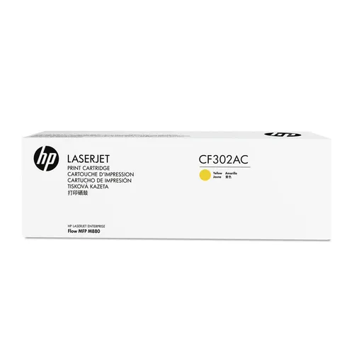 HP CF302AC 827A Toner Gelb für LaserJet MFP M880 - Hochleistungs-Toner für bis zu 32.000 Seiten, ideal für brillante Drucke in Fotoqualität. Zuverlässige Original HP Qualität für maximale Produktivität.