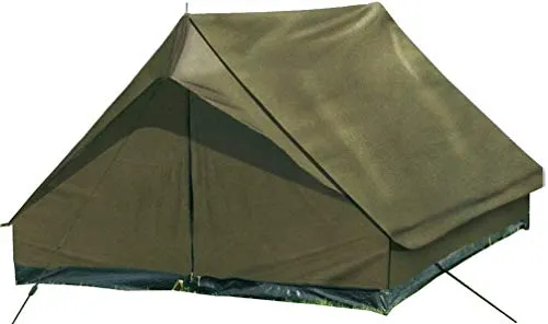 Mil-Tec Unisex Mini Pack Standard Zelt, Oliv, One Size - Zelt für Outdoor-Abenteuer mit schneller Auf- und Abbau, inklusive Heringen und Transporttasche, ideal für ein angenehmes Schlafklima.