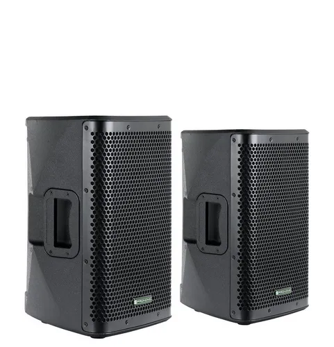 Pronomic C-208 MA Stereo Set - Aktive 2-Wege Boxen mit 800 Watt - Lautsprecherboxen mit Verstärker, kraftvoller Klang dank 8