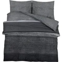 Produktbild vidaXL Bettwäsche Set in Dunkelgrau 220x240cm