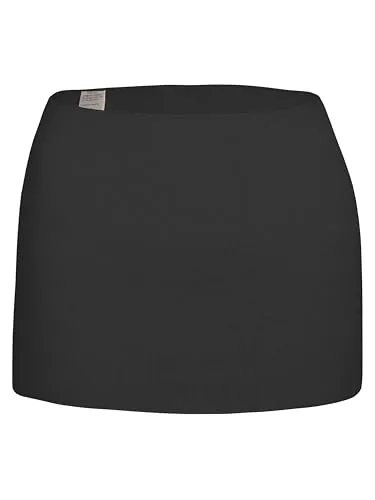 wobera ANGORA Leibwärmer oder Nierenwärmer für Damen und Herren mit 50% Angora, leichte Ausführung (Gr. XS, Farbe: schwarz)