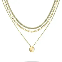 Tamaris Schmuckset Edelstahl goldfarben - Ketten Set aus goldfarbenem Edelstahl, mit elegantem Scharnierverschluss, ideal für den täglichen Gebrauch oder besondere Anlässe.