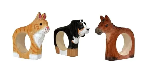 your castle Serviettenringe|Handgeschnitzt|Tierdesign von your castle