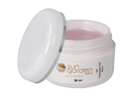 Sun Garden Nails Nagellack 30 ml UV Fiberglas Gel Rosé-Klar