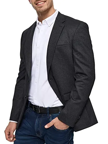 Jeff Anzugsakko Herren Oscar Sakko Herrensakko Jacket - Elegantes Slim-fit Blazer für Herren von INDICODE. Ideal für festliche Anlässe oder das Büro. Mit zwei Knöpfen und hochwertiger Verarbeitung – perfekt für einen smarten Look!
