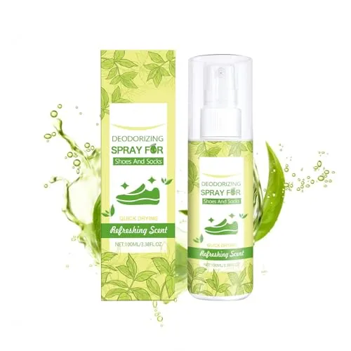 Schuhdeo Spray & Geruchsbeseitiger, Neues Schuh Deo Spray, Schuhspray Gegen Geruch, Schuh S-pray Geruchsstopp, mit Pflanzlicher Rezeptur, Nachhaltig & Effektiver Schutz vor Schweißfüßen
