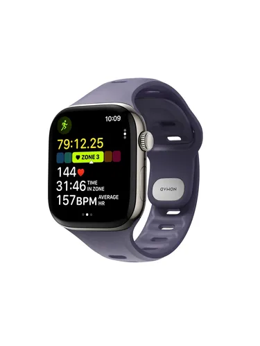 NOMAD Tempo Band für Apple Watch 42mm | wasserfestes Sportarmband in Purple - Smartwatch Ersatzarmbänder: Schlankes und wasserfestes Sportarmband, ideal für aktive Nutzer und kompatibel mit allen Apple Watch Modellen in 38mm bis 42mm.