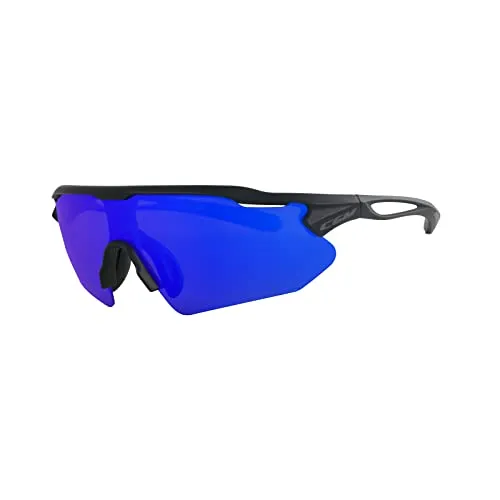 CGM Sportbrille 770A FLY Schwarz|IRIDIUM PLUS Blau S2 (18%-43%)