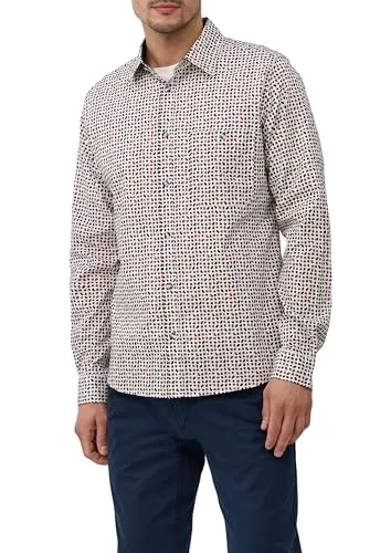 s.Oliver Slim Fit Hemd: Gemustert aus Baumwollstretch - Elegantes Slim Fit Hemd aus Baumwollstretch mit modischem Alloverprint. Ideal für stilvolle Anlässe, bietet es hohen Tragekomfort und ein besonderes Design-Highlight.