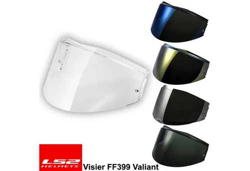 LS2 Motorradhelm FF399 Visier Typ light tinted (LT) - Motorrad-Headsets mit 3D-Polycarbonat Visier, extrem schlagfest und verzerrungsfrei, ideal für klare Sicht beim Fahren.