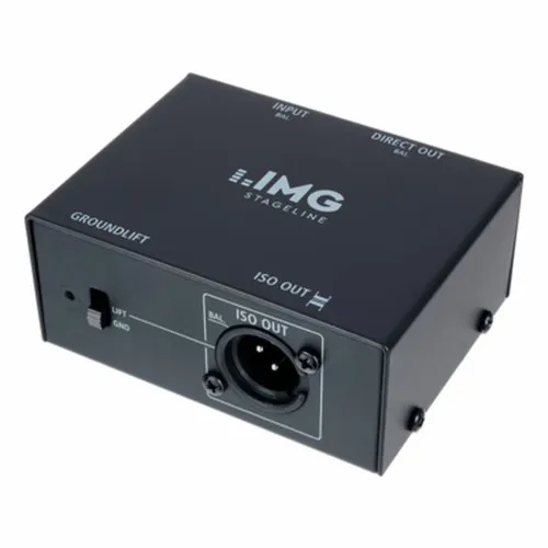 IMG Stageline MPS-1 Mikrofon-Splitter - Teile für professionelle Audiotechnik; mit galvanisch getrenntem Ausgang und Groundlift-Schalter für störungsfreien Betrieb.