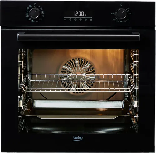 BEKO Einbaubackofen BBIM17300B, mit 1-fach-Teleskopauszug, SteamShine, mit AirFry Funktion, mit SteamShine-Reinigung, 1-fach-Teleskopauszug