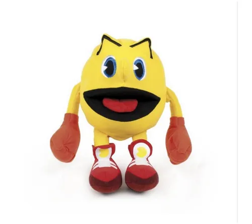 Tinisu Plüschfigur Pac Man Kuscheltier - 25 cm Plüschtier weiches Stofftier