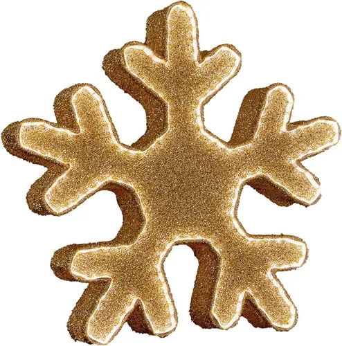 LED Schneeflocke beleuchtet 210 LED Glitzereffekt Weihnachten Deko Fenster