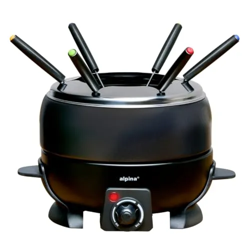 alpina Fondueset aus Edelstahl mit 800ml Topf