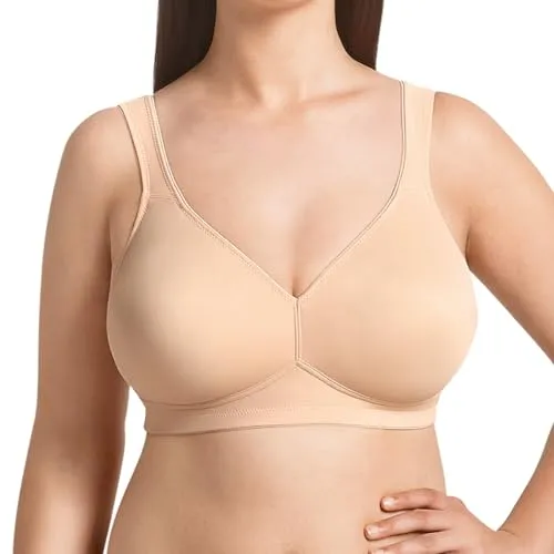 Soft-BH ROSA FAIA - Damen, Gr. 85, Cup E, beige (desert) - Funktionsunterwäsche - Soft BH der Serie Twin aus seidenweicher, atmungsaktiver Microfaser, ideal für jeden Tag, formend ohne Bügel mit zusätzlicher Bruststütze für optimalen Halt.