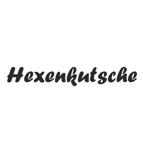 Auto-Aufkleber Schriftzug: Hexenkutsche I 48x7cm I Fahrzeug-Aufkleber I kfz_700