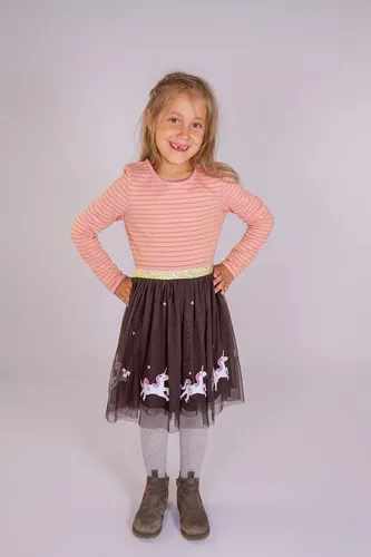 happy girls Midikleid mit Einhorn-Applikationen in pink von Happy Girls