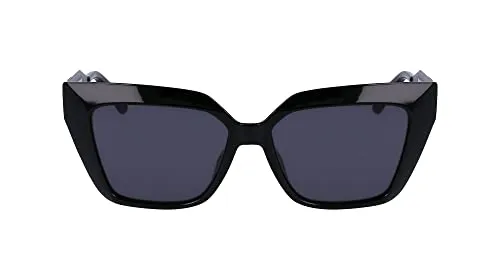 Calvin Klein CKJ22639S Damen-Sonnenbrille Vollrand Butterfly Kunststoff-Gestell, schwarz