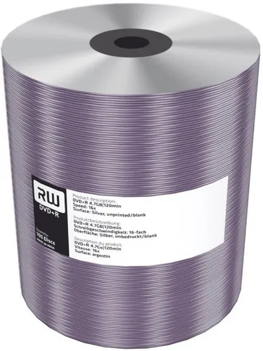 Mediarange DVD-Rohling 100 Mediarange Rohlinge DVD+R silver blank 4,7 GB 16x Shrink