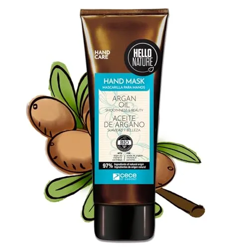 P-Beauty Naturkosmetik Handmaske mit Arganöl & Vitamin E - vegane reichhaltige Handpflege für trockene Hände - Intensive Feuchtigkeit & Regeneration - Handcreme ohne Parabene & Silikone (1x75ml)