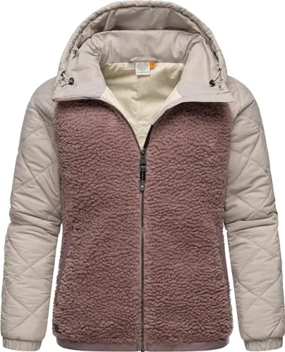 Ragwear Damen Übergangsjacke Leeloo Mauve Blocked in lila von ragwear