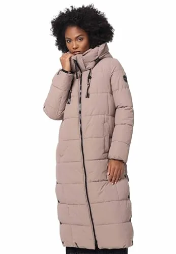 MARIKOO Damen Winterjacke Steppmantel B985 in grau von Marikoo