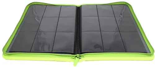 docsmagic.de Premium Pro-Player 9-Pocket Zip-Album Light Green - 360 Card Binder - MTG - PKM - YGO - Reissverschluss Hellgrün