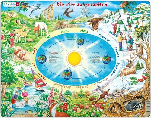 Larsen Puzzle Die vier Jahreszeiten 44 tlg.