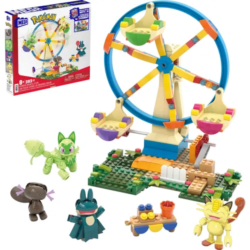 MEGA Pokémon Actionfigur Bauspielzeug Felori, Mampfaxo, Mauzi und Felino HXF80
