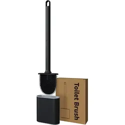 Silikon Toilettenbürste mit flachem Kopf und Aufbewahrungsbehälter - Hygienisch und modern - Die hygienische Silikon Toilettenbürste mit flachem Kopf ermöglicht eine gründliche 360°-Reinigung ohne Rückstände. Ihr modernes Design fügt sich perfekt in jedes Badezimmer ein und sorgt für eine einfache Handhabung.