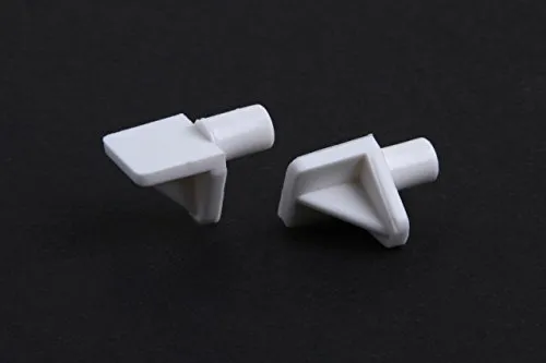 Stück Bodenträger Regalbodenträger Winkelbodenträger, Kunststoff, weiss, Durchmesser 5mm 40