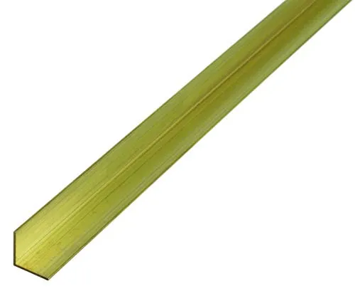 Alberts 470968 Winkelprofil | Messing | 1000 x 10 x 10 mm