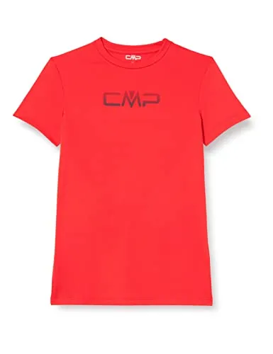 CMP, Short Sleeve Piquet T-Shirt with Logo, FIRE, 104