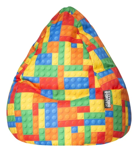 Magma Heimtex Sitzsack - BEANBAG BRICKS - Sitzsäcke mit klassischer Tropfenform, flexibler Füllung für optimalen Sitzkomfort und OEKO-TEX® zertifiziert. Ein bunter Eyecatcher für jedes Zuhause!